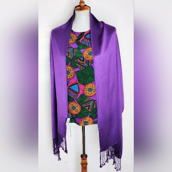 VINTAGE COLOR RICH SILK BLOUSE - Picture 5 of 9